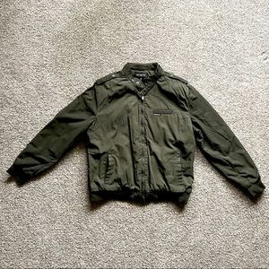 Men’s Dark Green Members Only Classic Iconic Racer Jacket